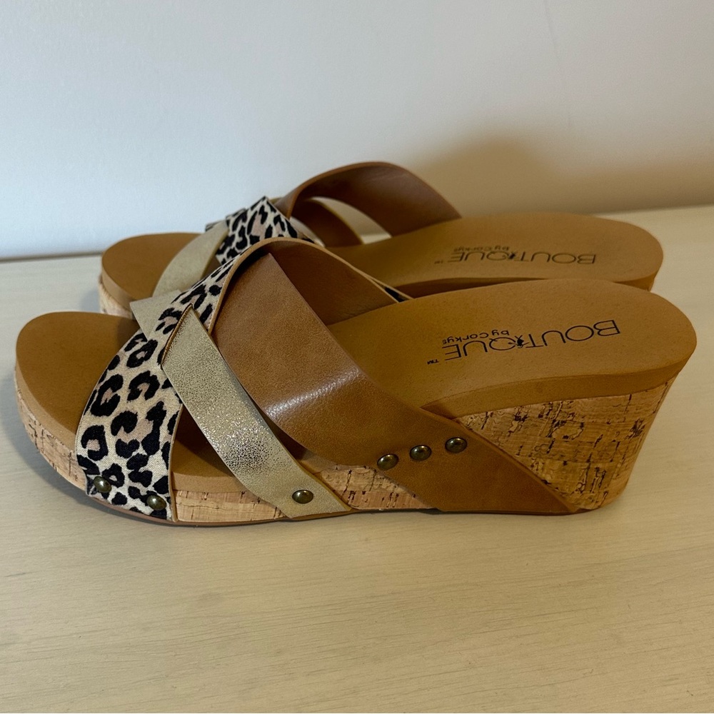 Corkys Boutique Leopard Wedges